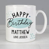 Personalised Happy Birthday Mug Default Title - Mugs at Gift Moments