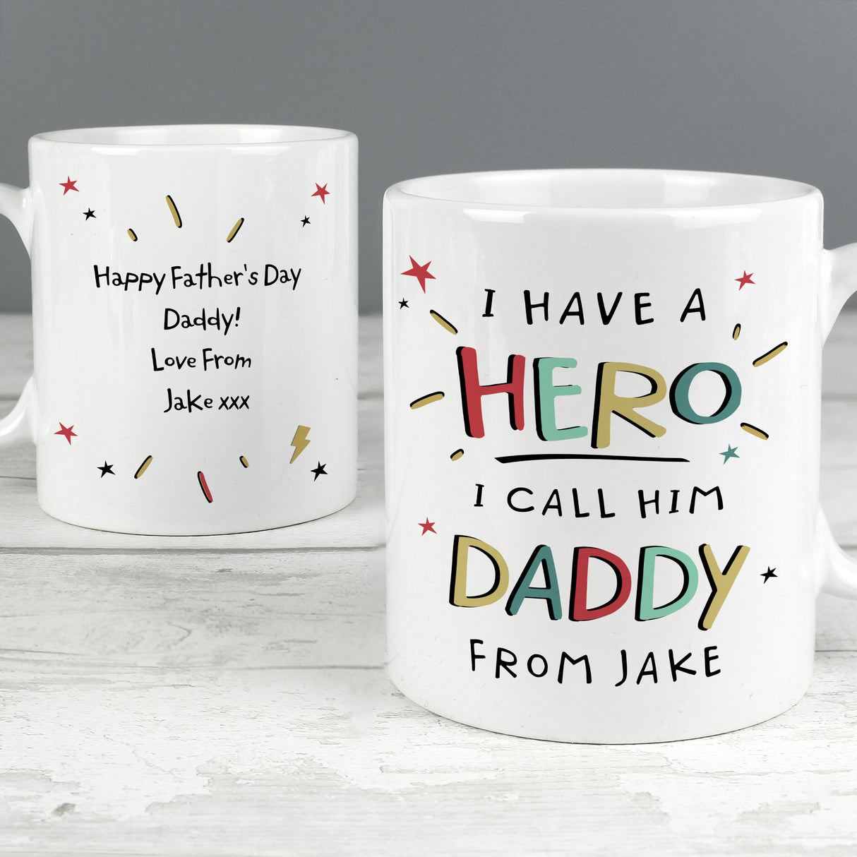 Personalised I Have A Hero Mug - Mugs at Gift Moments