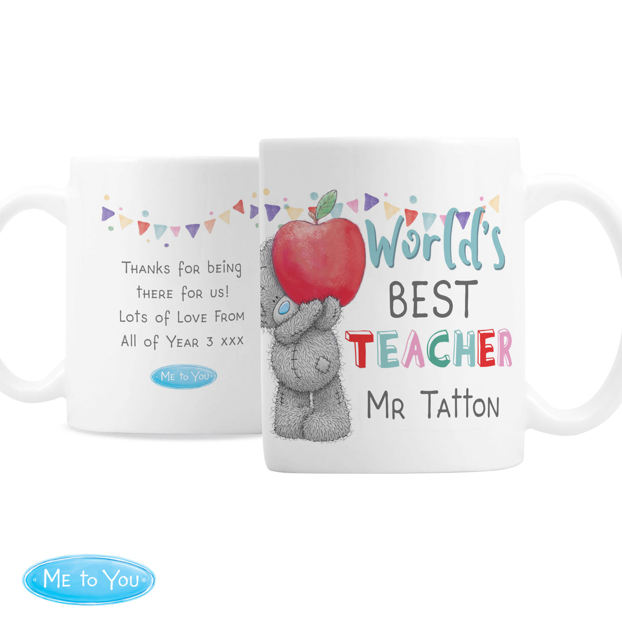 Personalised Me to You World's Best Teacher Mug - Mugs at Gift Moments