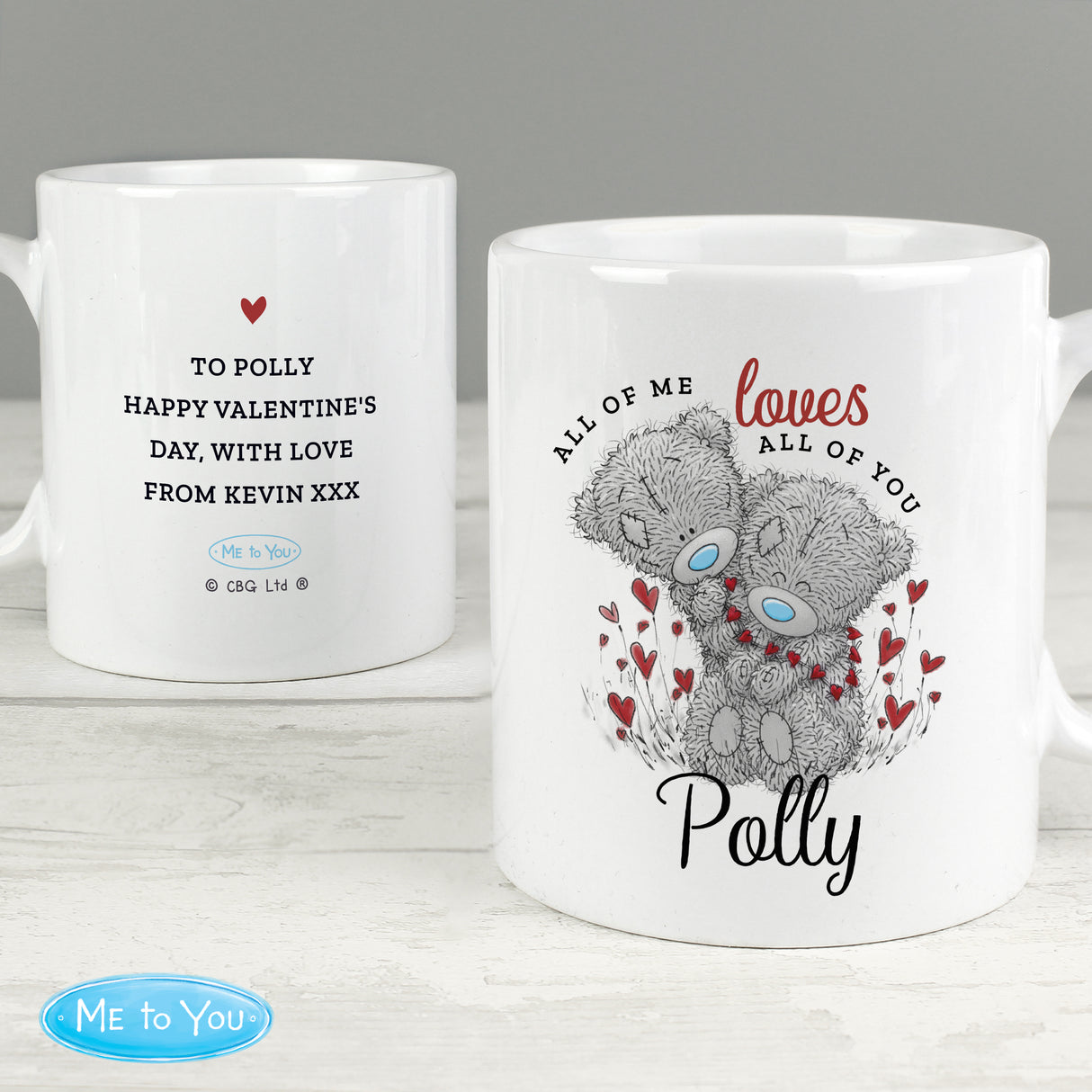 Personalised Me to You Valentine Mug - Mugs at Gift Moments