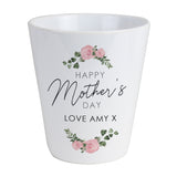 Personalised Abstract Rose Happy Mother's Day Plant Pot - Pots & Planters at Gift Moments