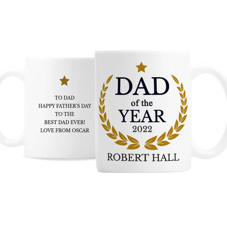 Personalised Dad of the Year Mug - Mugs at Gift Moments