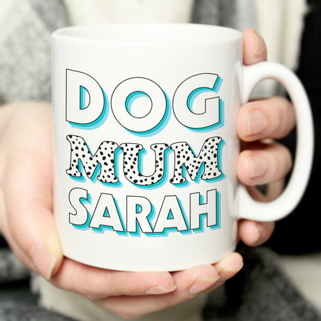 Personalised Dog Mum Blue Spots Mug Default Title - Mugs at Gift Moments