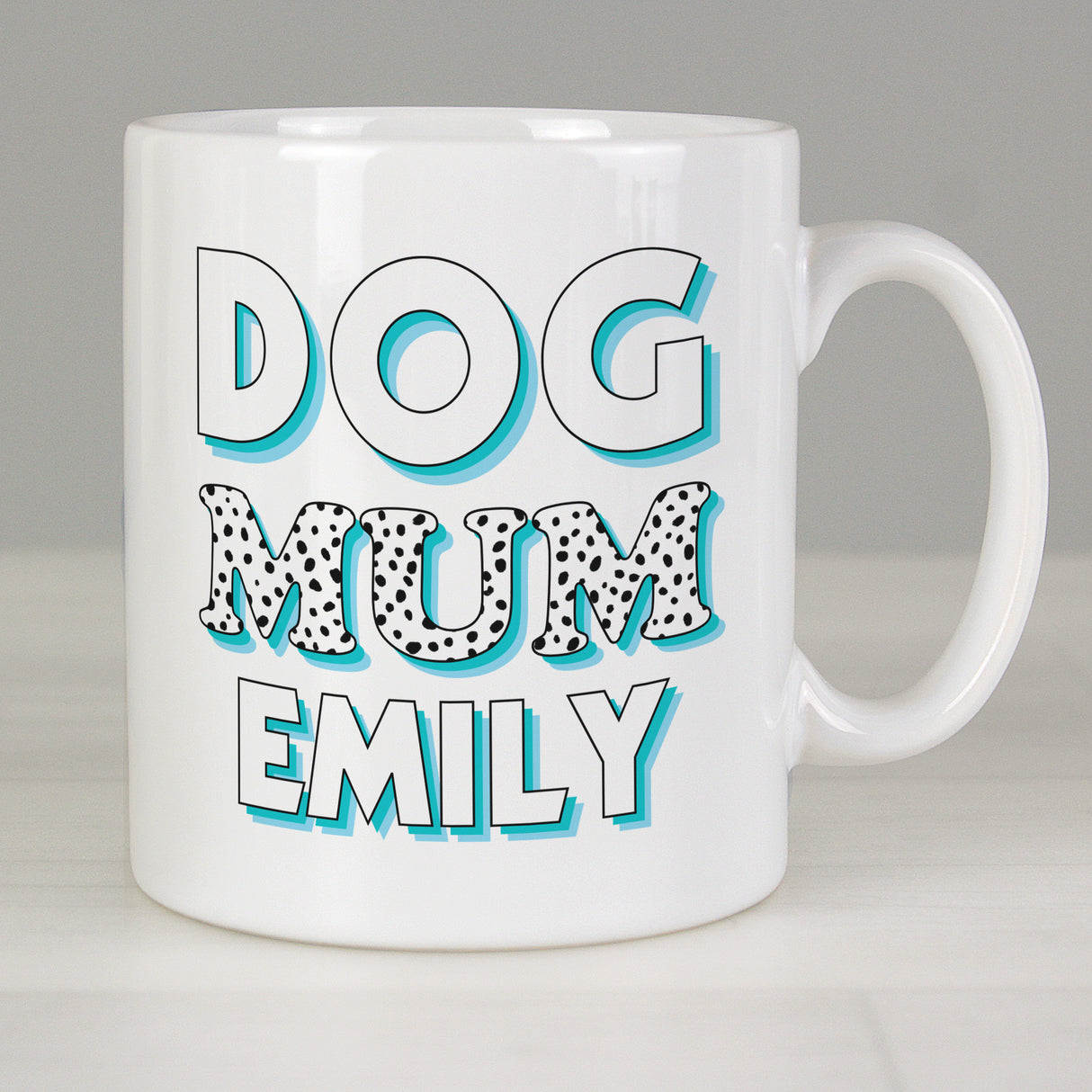 Personalised Dog Mum Blue Spots Mug - Mugs at Gift Moments