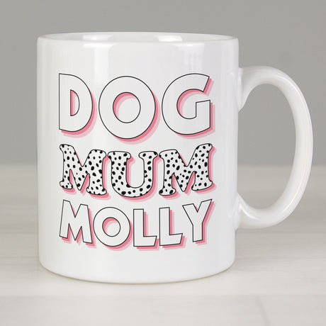 Personalised Dog Mum Pink Spots Mug - Mugs at Gift Moments