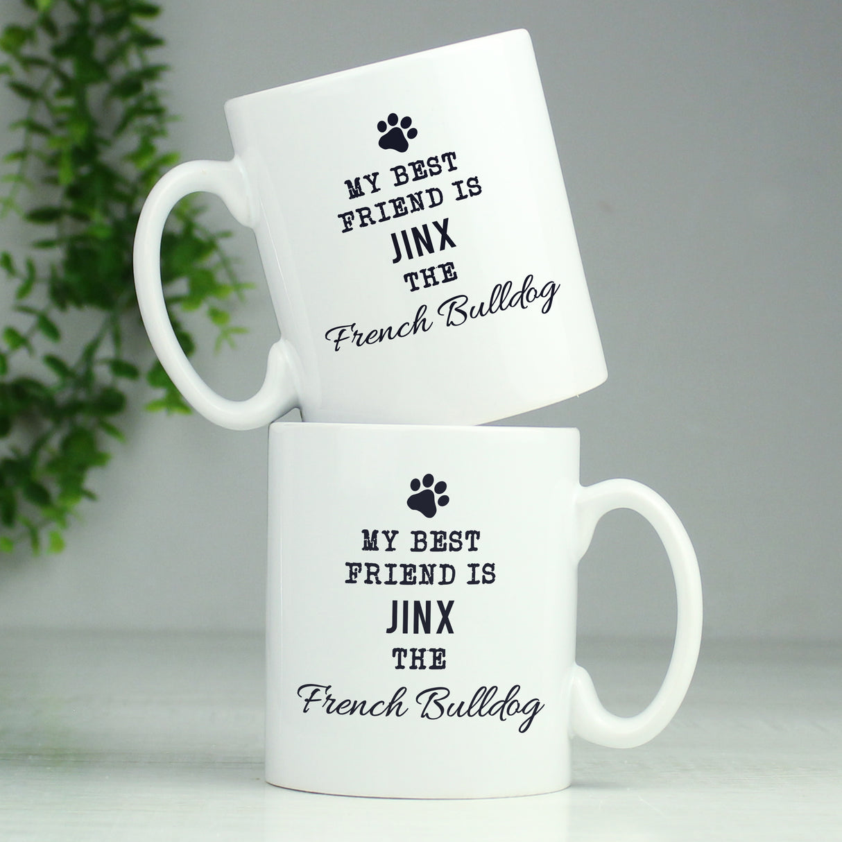 Personalised Paw Print Dog Breed Mug - Mugs at Gift Moments