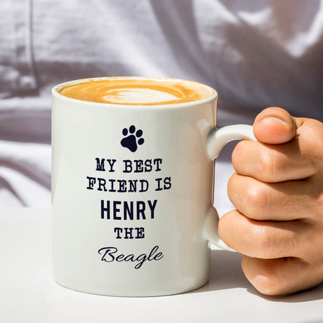 Personalised Paw Print Dog Breed Mug - Mugs at Gift Moments