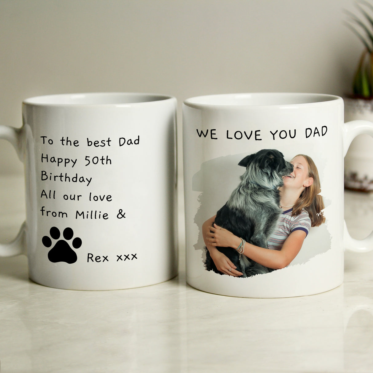 Personalised Free Text Pet Photo Upload Mug - Mugs at Gift Moments