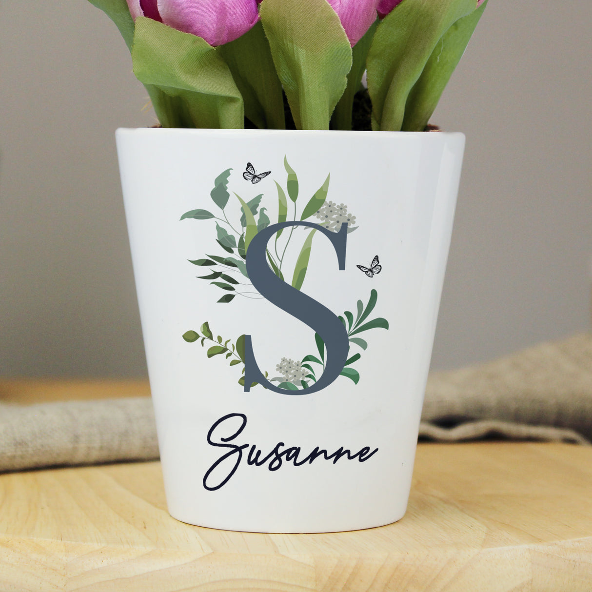 Personalised Botanical Plant Pot - Pots & Planters at Gift Moments