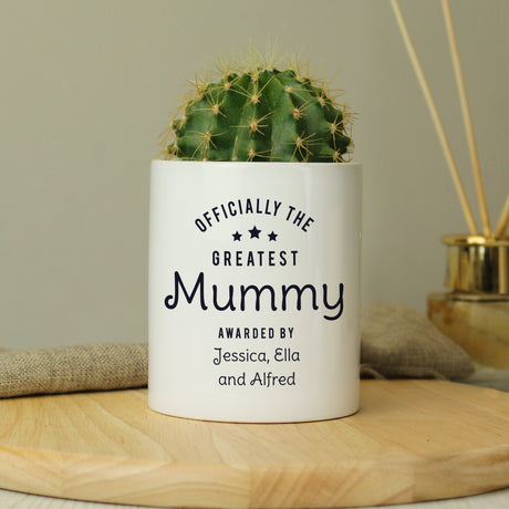 Personalised Officially The Greatest Ceramic Storage Pot - Storage at Gift Moments