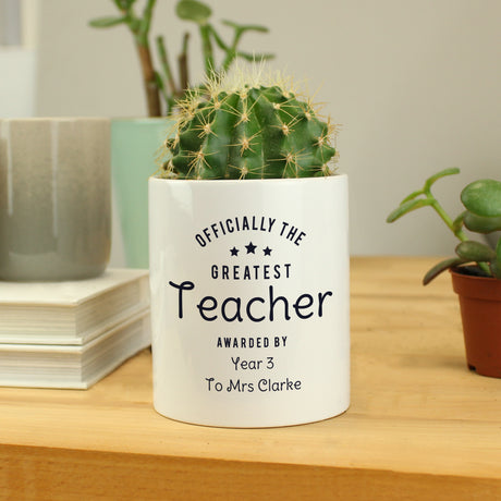 Personalised Officially The Greatest Ceramic Storage Pot - Storage at Gift Moments