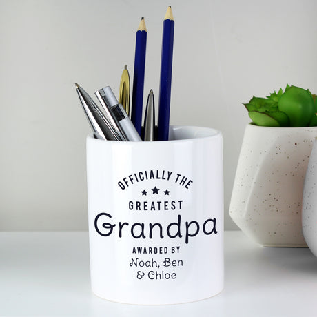 Personalised Officially The Greatest Ceramic Storage Pot - Storage at Gift Moments