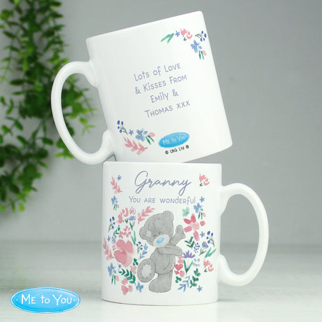 Personalised Me To You Floral Mug Default Title - Mugs at Gift Moments