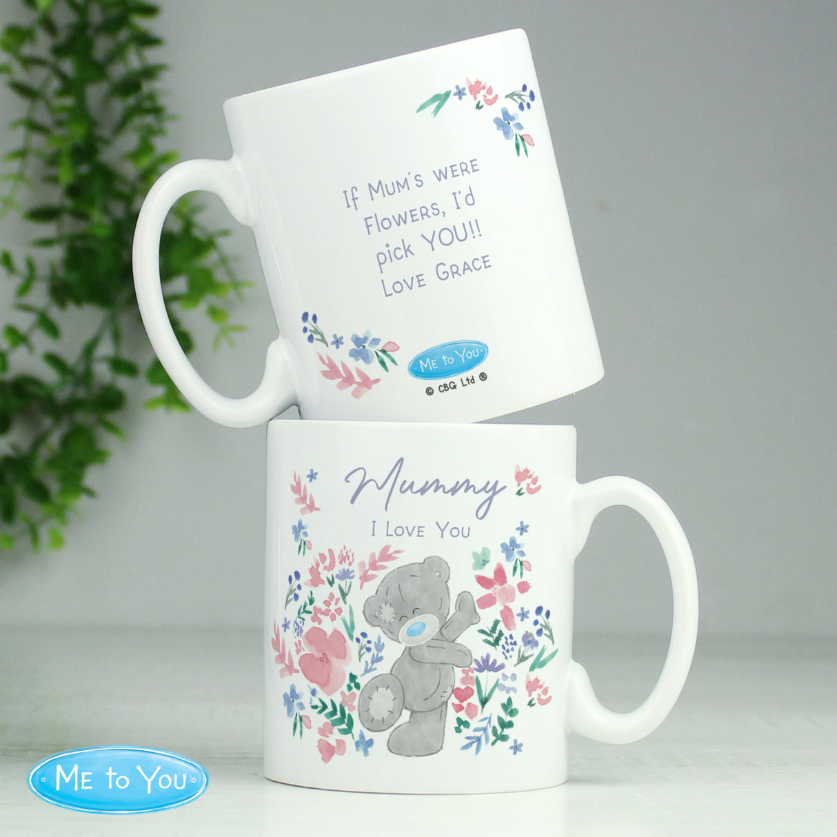 Personalised Me To You Floral Mug - Mugs at Gift Moments