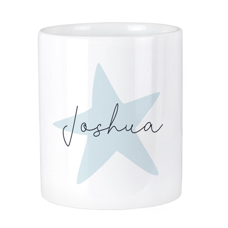 Personalised Blue Star Ceramic Storage Pot - Storage at Gift Moments