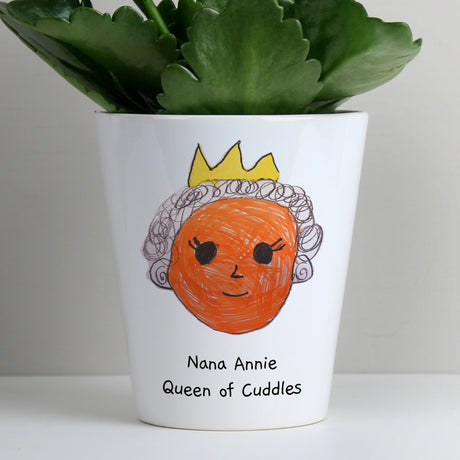 Personalised Childrens Drawing Photo Upload Plant Pot - Vases & Plant Pots at Gift Moments