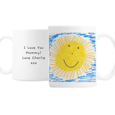 Personalised Childrens Drawing Photo Upload Mug - Mugs at Gift Moments