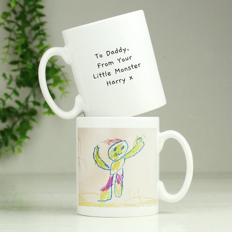 Personalised Childrens Drawing Photo Upload Mug - Mugs at Gift Moments