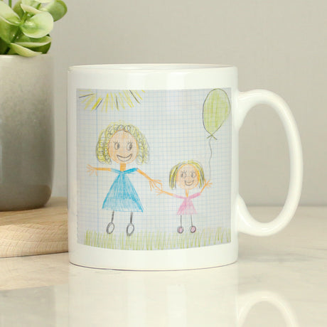 Personalised Childrens Drawing Photo Upload Mug - Mugs at Gift Moments