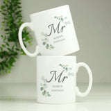 Personalised Botanical Mr Mug - Mugs at Gift Moments