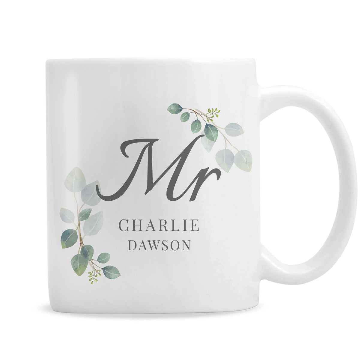 Personalised Botanical Mr Mug - Mugs at Gift Moments