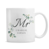 Personalised Botanical Mr Mug - Mugs at Gift Moments