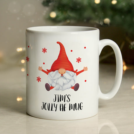 Personalised Red Gonk Christmas Mug - Mugs at Gift Moments