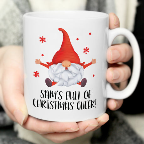 Personalised Red Gonk Christmas Mug - Mugs at Gift Moments