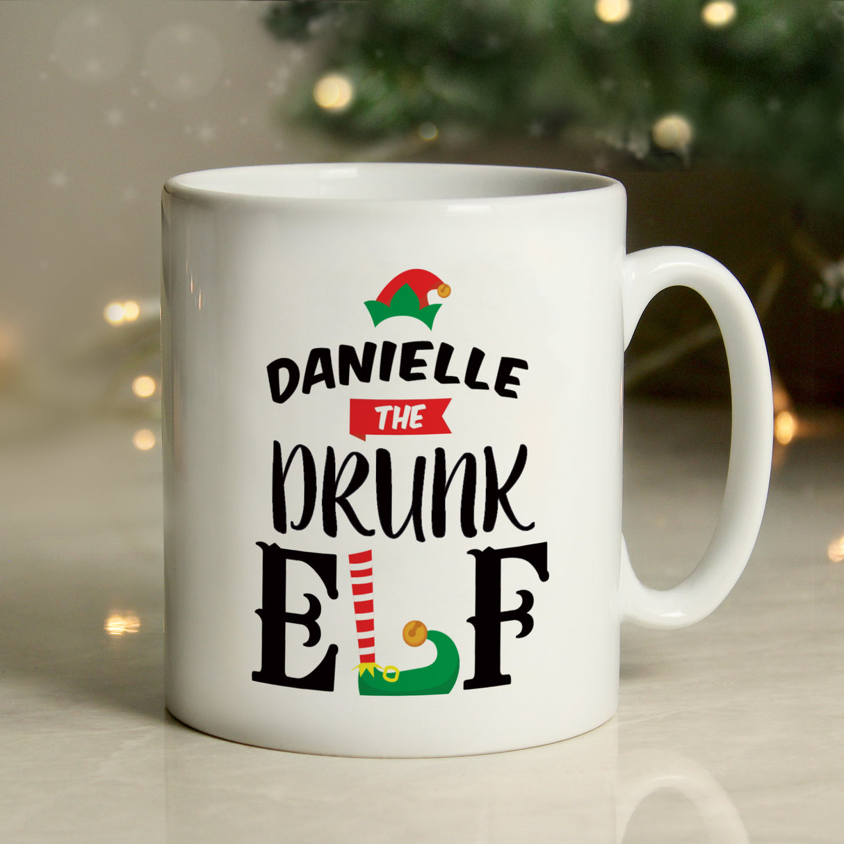 Personalised Elf Christmas Mug Default Title - Mugs at Gift Moments