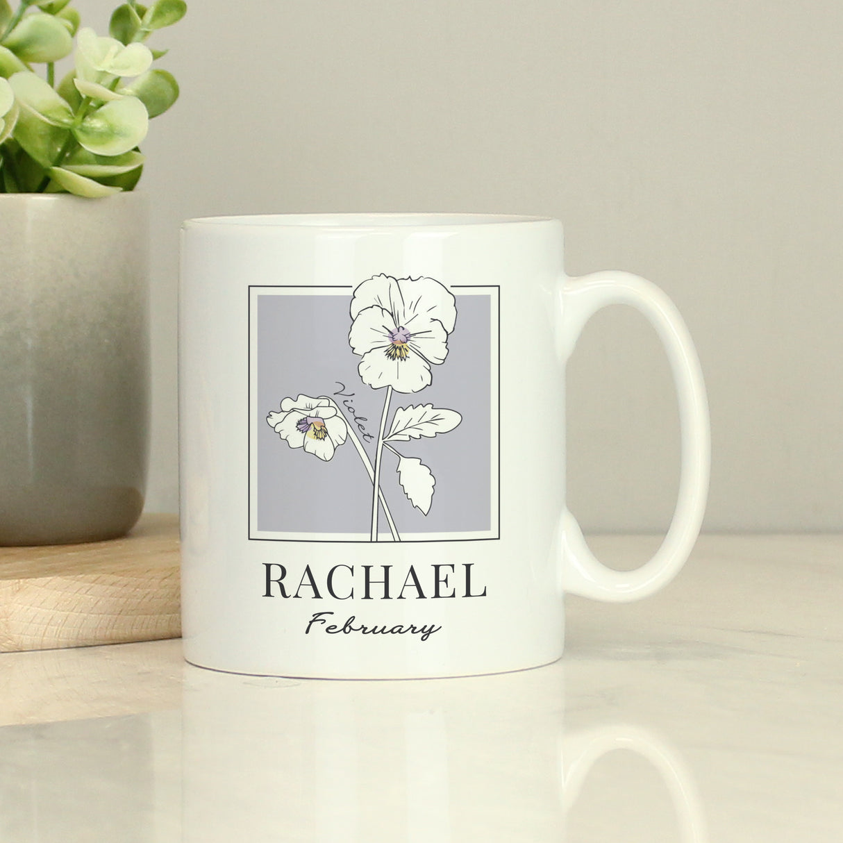 Personalised Birth Flower Mug - Mugs at Gift Moments