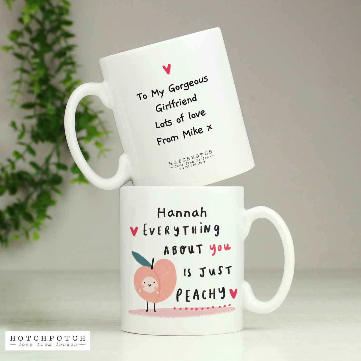 Personalised Hotchpotch Peachy Mug - Mugs at Gift Moments