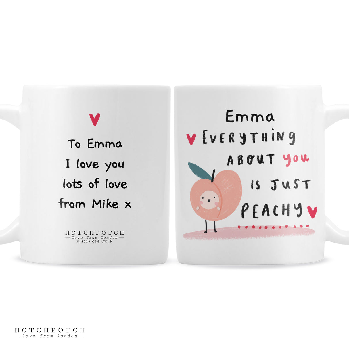 Personalised Hotchpotch Peachy Mug - Mugs at Gift Moments