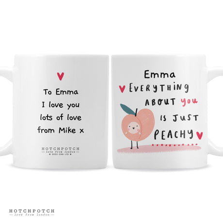 Personalised Hotchpotch Peachy Mug - Mugs at Gift Moments