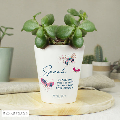 Personalised Hotchpotch Butterfly Plant Pot - Vases & Plant Pots at Gift Moments