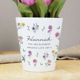 Personalised Wild Flowers Plant Pot - Pots & Planters at Gift Moments