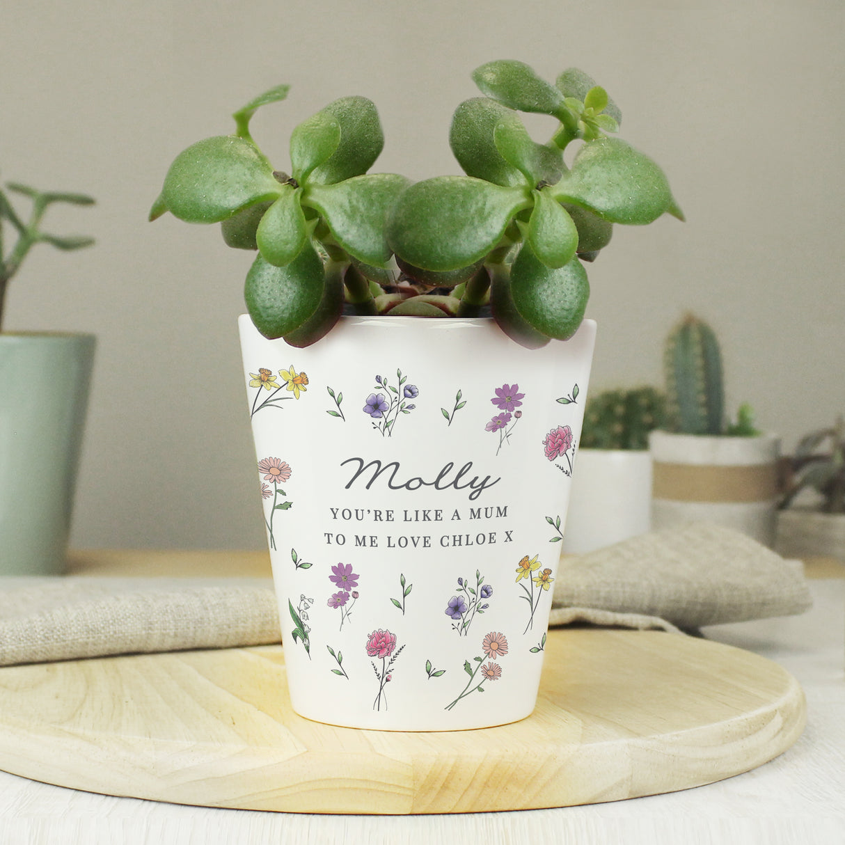 Personalised Wild Flowers Plant Pot - Pots & Planters at Gift Moments