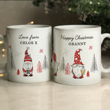 Personalised Christmas Gonk Pattern Mug - Mugs at Gift Moments