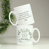 Personalised Botanical Anniversary Mug - Mugs at Gift Moments