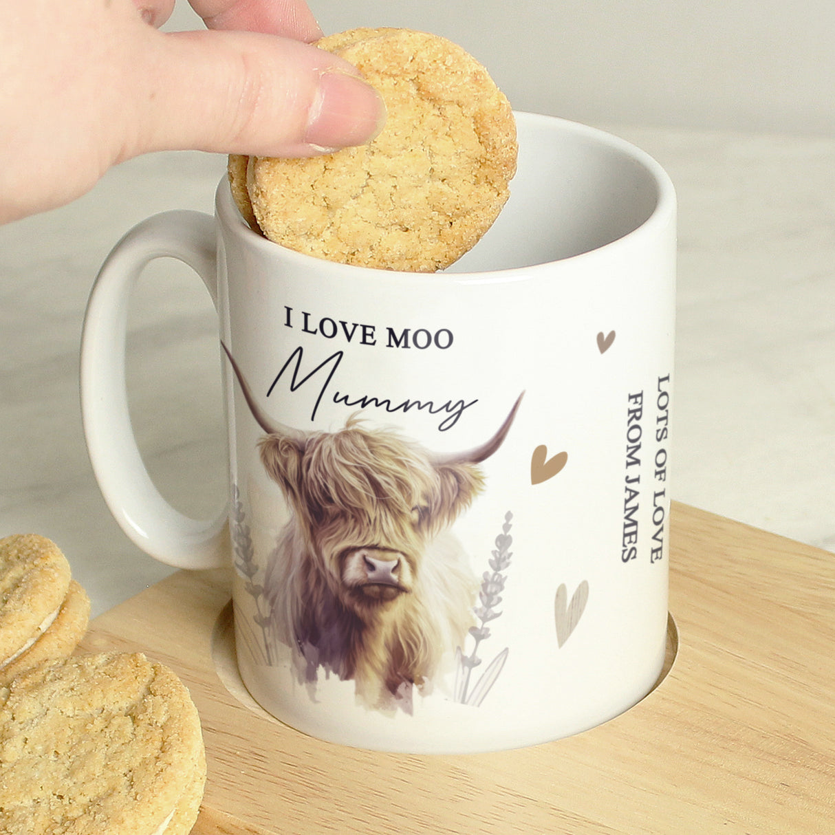 Personalised Highland Cow Mug - Mugs at Gift Moments