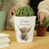 Personalised Highland Cow Plant Pot - Vases & Plant Pots at Gift Moments