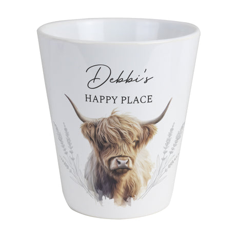 Personalised Highland Cow Plant Pot - Vases & Plant Pots at Gift Moments