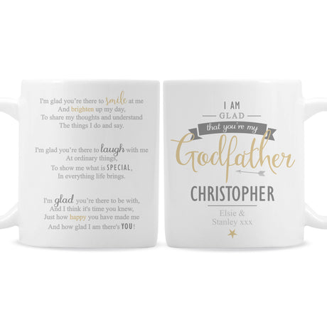 Personalised I Am Glad... Godfather Mug - Mugs at Gift Moments