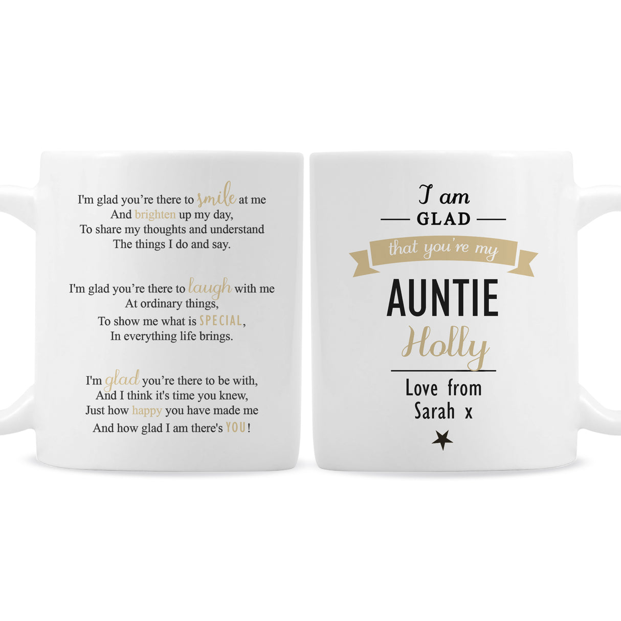 Personalised I Am Glad... Mug - Mugs at Gift Moments