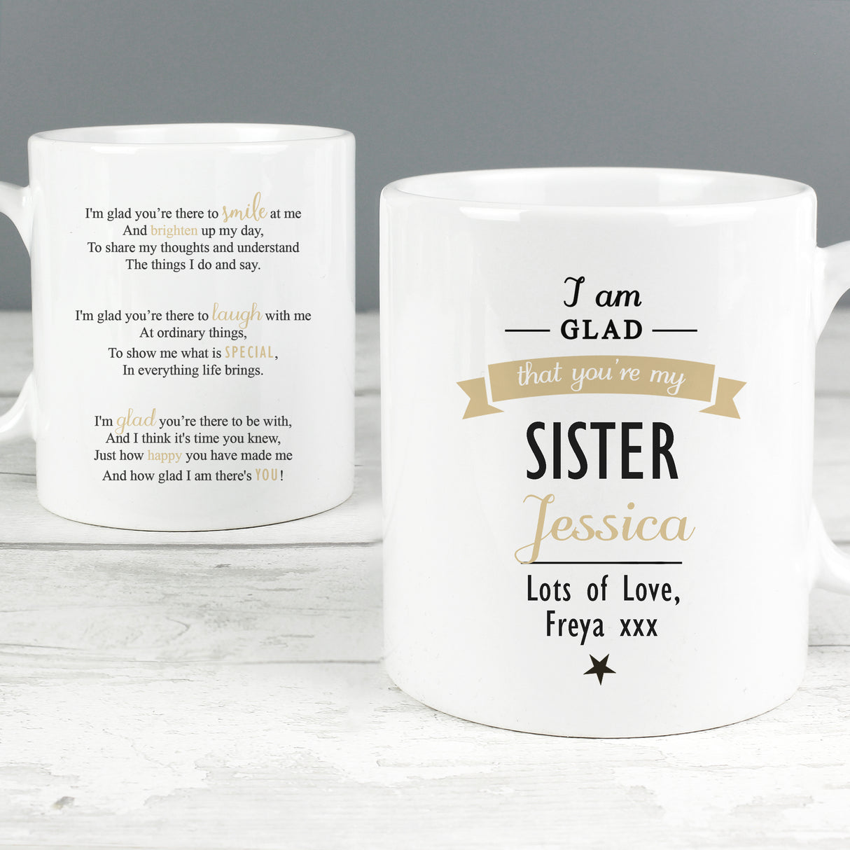 Personalised I Am Glad... Mug - Mugs at Gift Moments