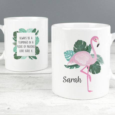 Personalised Flamingo Mug - Mugs at Gift Moments