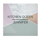 Personalised Geometric Glass Chopping Board/Worktop Saver - Chopping Boards at Gift Moments