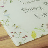 Personalised Busy Bee Glass Chopping Board/Worktop Saver - Chopping Boards at Gift Moments