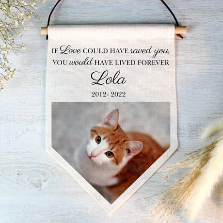 Personalised Photo Upload Pet Memorial Hanging Banner - Banners at Gift Moments