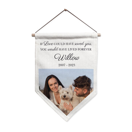 Personalised Photo Upload Pet Memorial Hanging Banner - Banners at Gift Moments