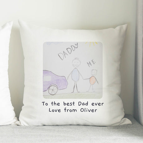 Personalised Childrens Drawing Photo Upload Cushion - Cushions at Gift Moments